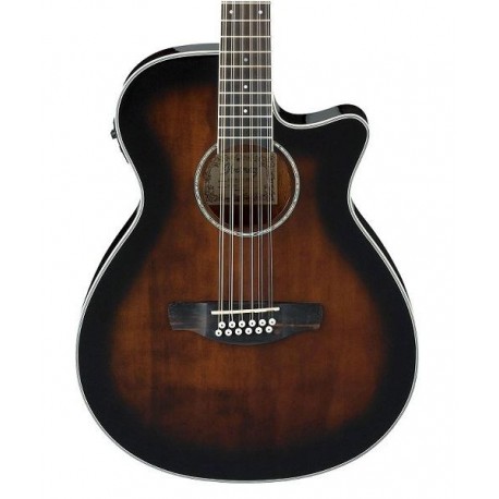 Ibanez Guitarra ElectroacÃºstica Caoba de 12 cuerdas AEG1812II-DVS