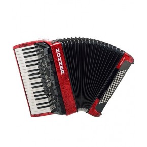 Hohner AcordeÃ³n CromÃ¡tico Rojo Con Funda A3843S AMICA III 80