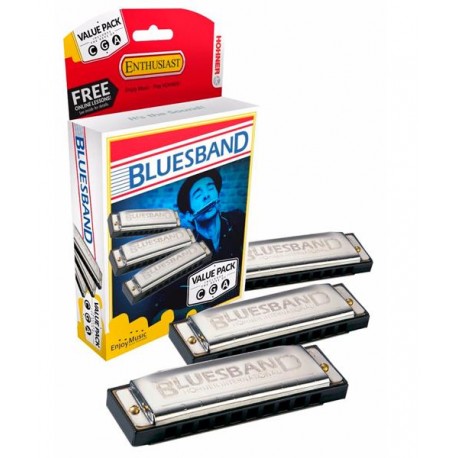 Hohner ArmÃ³nicas DiatÃ³nicas Do, Sol, La Mayor M559XPS Blues Band