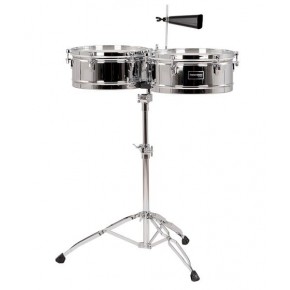 Gon Bops Timbales 13" y 14" Con Atril Cromados FSTB1314 Fiesta