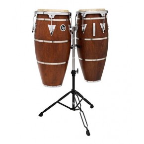 Latin Percussion Conga 10"/11" LPH646-SMC Caoba Mate con Atril Aspire