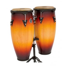 Latin Percussion Conga 11" y 12" Madera Sombreada Con Atril LP647NY-VSB City