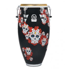 Latin Percussion Conga Tumbadora 12 1/2" Fibra De Vidrio Negra LP810T-KP Karl Perazzo