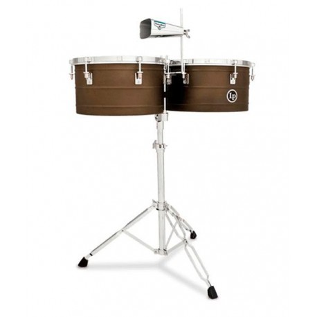 Latin Percussion Timbales 14" y 15" M258 Matador Recubierto con Atril