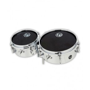 Latin Percussion Timbales 6x8" Para BaterÃ­a Cromada Con Soporte LP845K