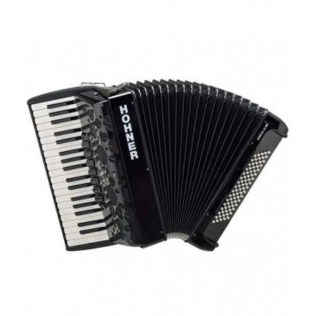 Hohner AcordeÃ³n CromÃ¡tico Negro Con Funda A3842SB AMICA III 80