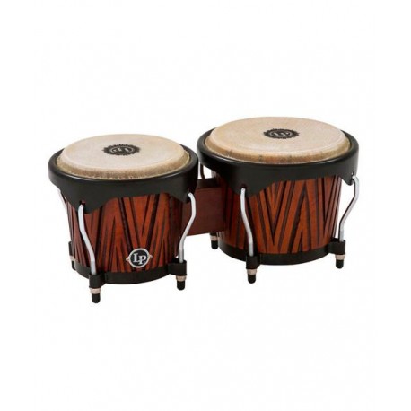 Latin Percussion Bongos LP601NY-CMW de 6" y 7" Mango Tallado De Madera